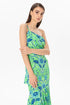 Single Strap Floral Pattern Midi Dress